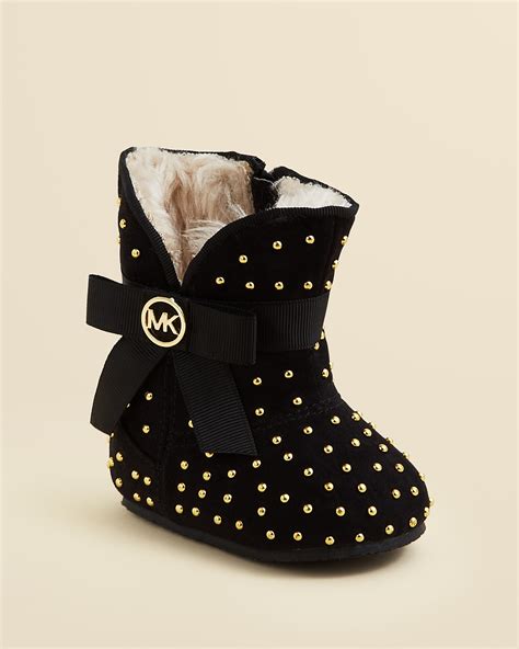 michael kors black baby boots